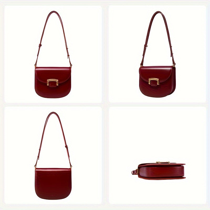 Trendy Saddle Bag - New Arrival, Retro Style, Crossbody, Shoulder Bag, Ladies Handbag, Wedding Bag, Stylish and Elegant Design