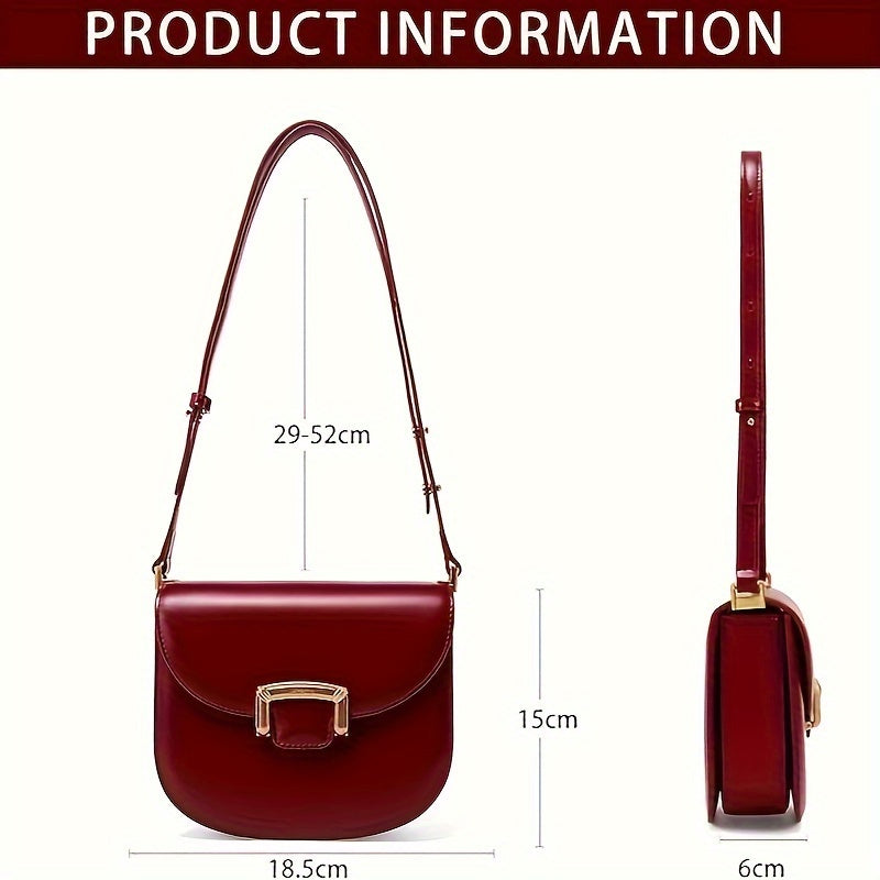 Trendy Saddle Bag - New Arrival, Retro Style, Crossbody, Shoulder Bag, Ladies Handbag, Wedding Bag, Stylish and Elegant Design