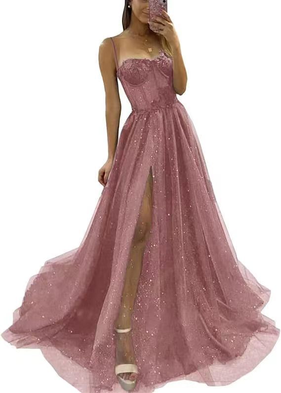 IKEARLAX European and American Foreign Trade Wish Sexy New Long Elegant Sexy Black Bottoming Dress