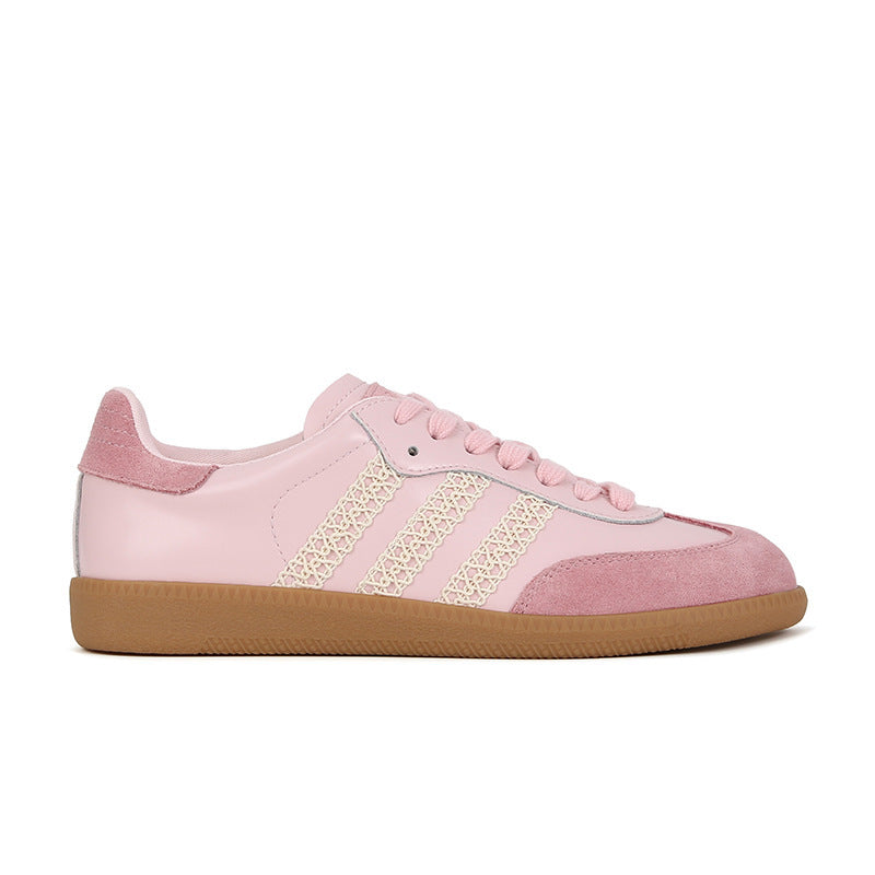 ikearlax Retro Lace Edge Sneaker Spring and Autumn Best-Selling German Training Casual Shoes Simple Cortez Women's Shoes Wholesale