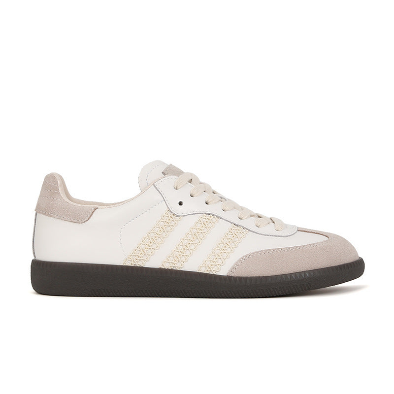 ikearlax Retro Lace Edge Sneaker Spring and Autumn Best-Selling German Training Casual Shoes Simple Cortez Women's Shoes Wholesale