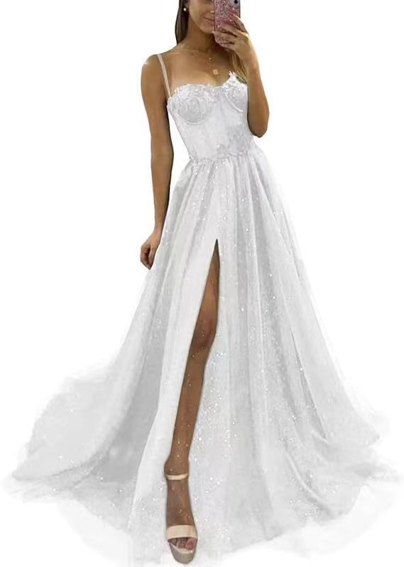 IKEARLAX European and American Foreign Trade Wish Sexy New Long Elegant Sexy Black Bottoming Dress