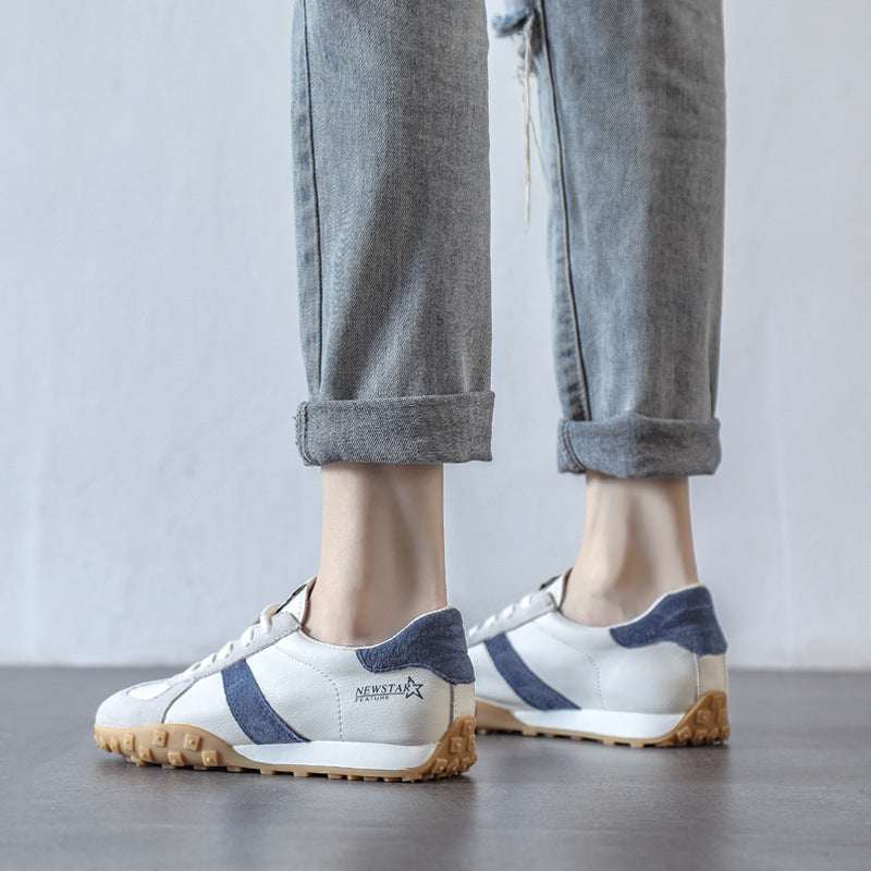 ikearlax German Training Shoes Soft Leather White Shoes Women's Soft Bottom Soft Surface Women's Shoes New Cortez Casual Sneaker