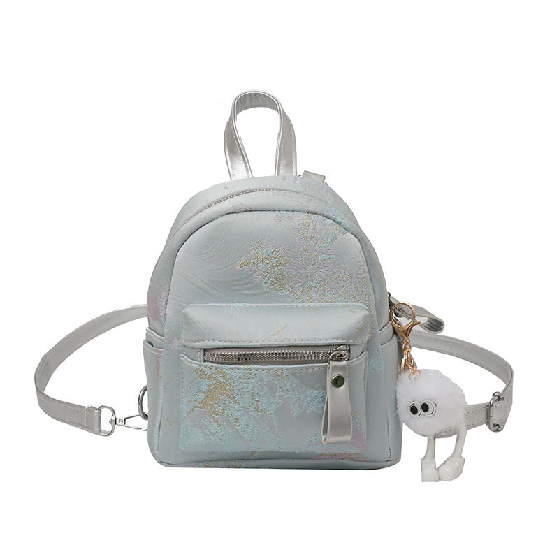 Korean Style Niche Mini Backpack Summer Girls' Bags Advanced Texture Simple One-Shoulder Crossboby Bag