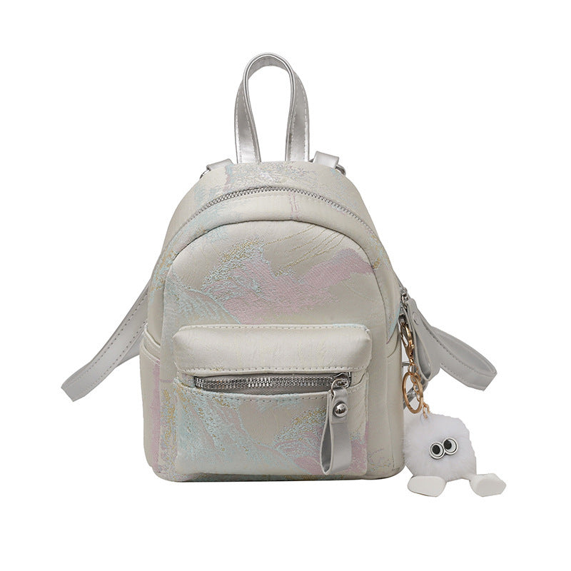 Korean Style Niche Mini Backpack Summer Girls' Bags Advanced Texture Simple One-Shoulder Crossboby Bag