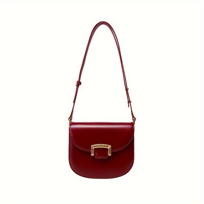 Trendy Saddle Bag -  New Arrival, Retro Style, Crossbody, Shoulder Bag, Ladies Handbag, Wedding Bag, Stylish and Elegant Design