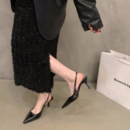 Women's Shoes New Design Solid Stiletto Heel Gentle Style Vintage Style Minimalist Style Triple Sliver Free shipping